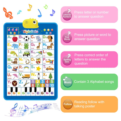 Dinosaur Electronic Learning Chart, Interactive Preschool Toy