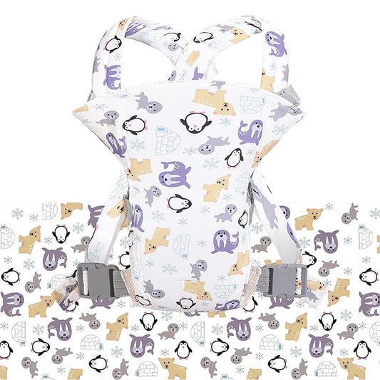 4 in 1 Baby Carrier,Ergonomic Infant Carrier Backpack,Breathable Front Back Carrying Wrap Seat for Newborn Toddlers up to 33 Lbs,Colorful