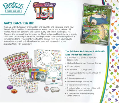 Trading Card Games Scarlet & Violet 3.5 151 Elite Trainer Box