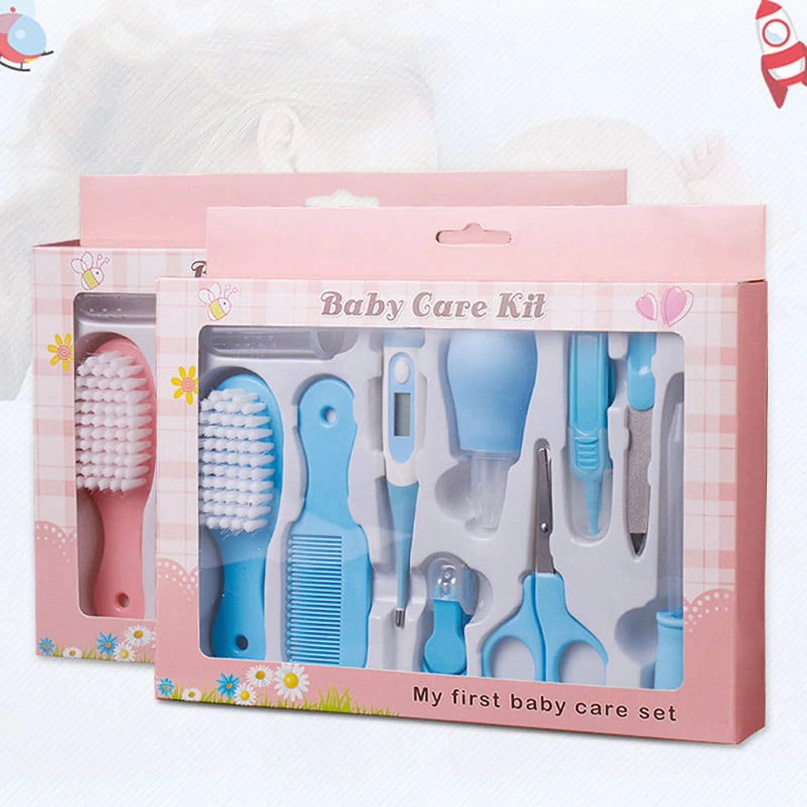 10Pcs Portable Newborn Baby Tool Kits Baby Health Care Set Kids Grooming Kit
