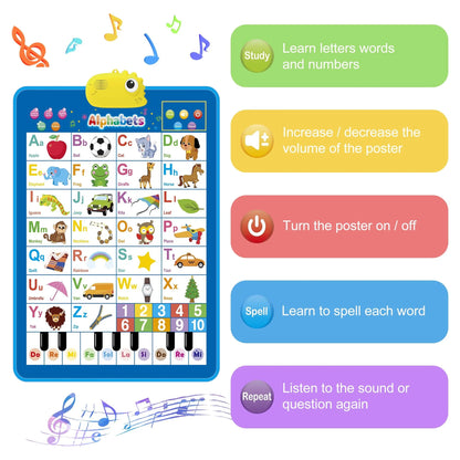 Dinosaur Electronic Learning Chart, Interactive Preschool Toy